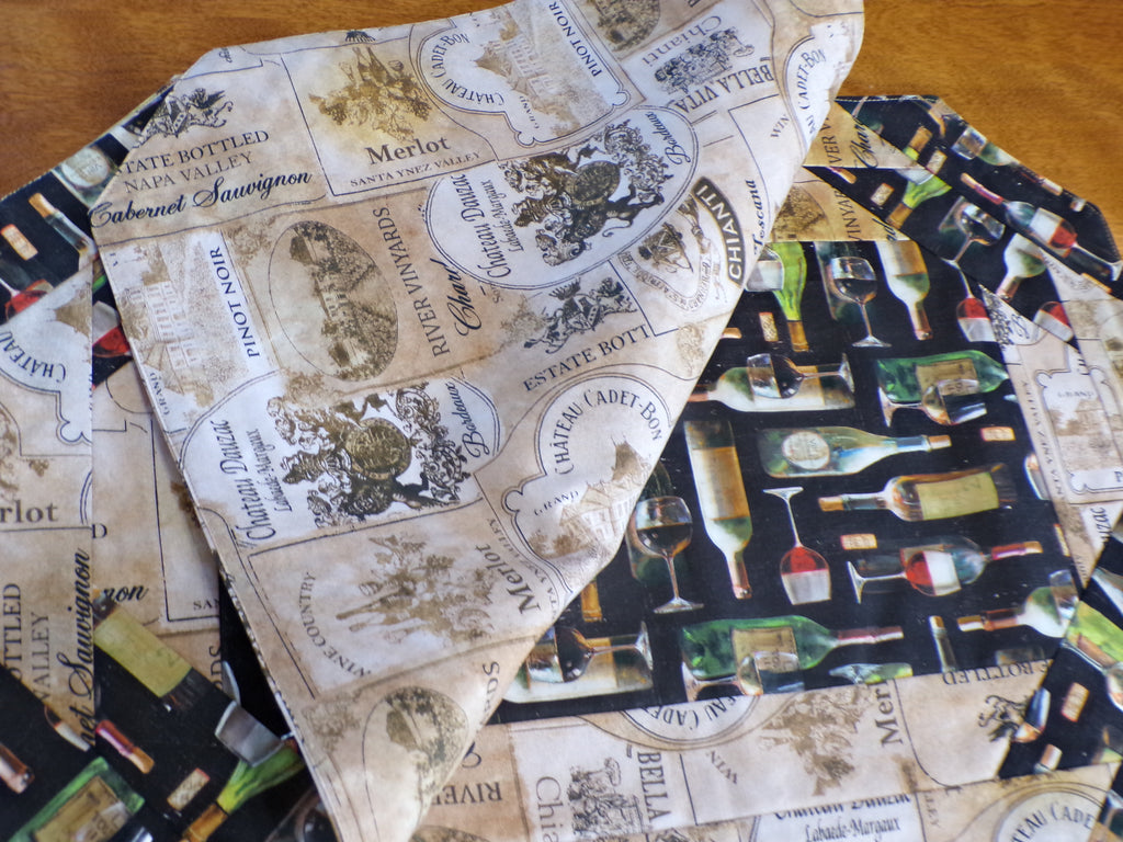 Wine Lover's Quilted Placemat Set of 4