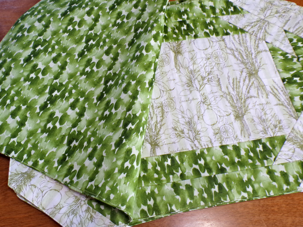 Herb Garden Quilted Placemat Set of 6