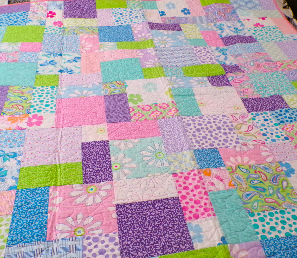 Pastel Patchwork Girl's Quilt